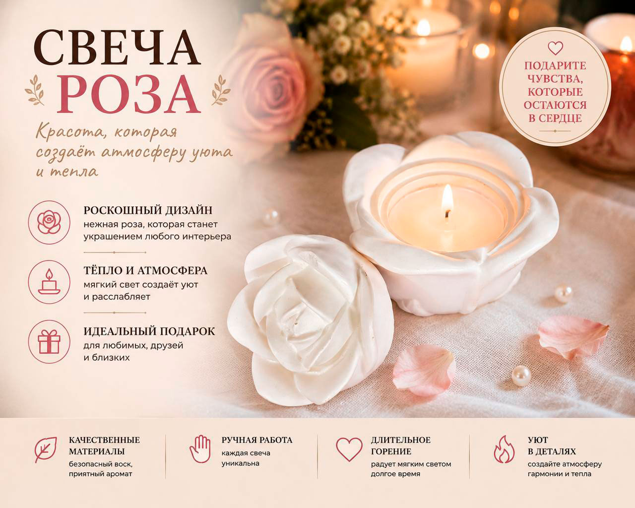 🌹 Роза, которая дарит тепло — изображение 2